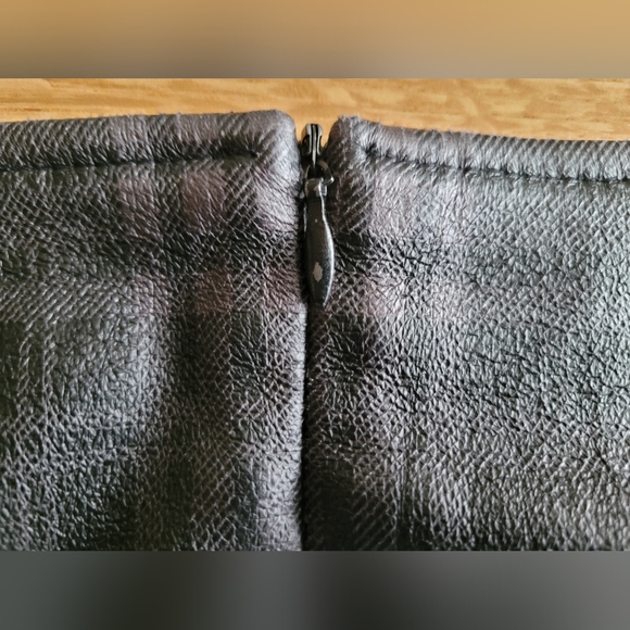 Terra Nostra Faux Leather Mini Skirt – Black – Size S - Picture 6 of 9